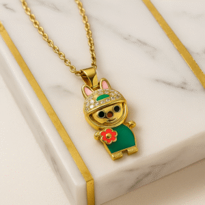 Cute Bunny Pendant Necklace
