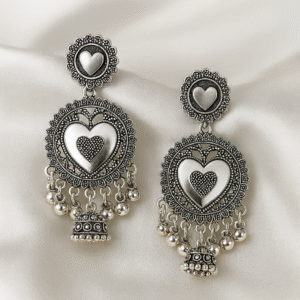 Heart Shape Boho Jhumka