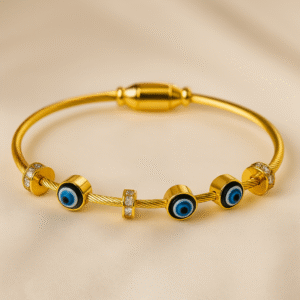 Evil Eye Cable Bracelet