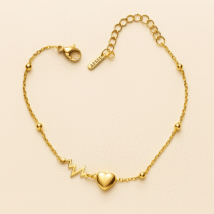 Romantic Heart Charm Bracelet For Girls