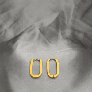 Oval Hoop Earrings