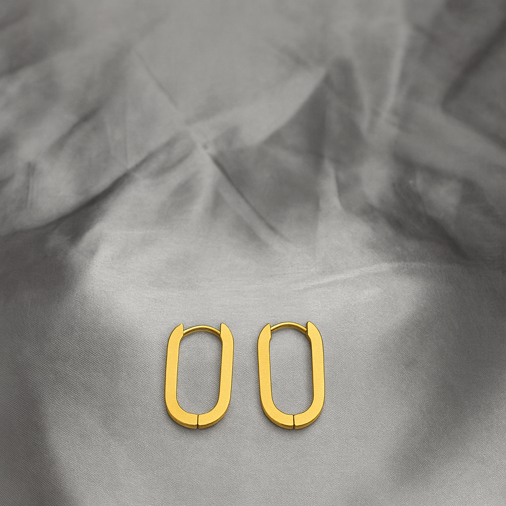 Oval Hoop Earrings
