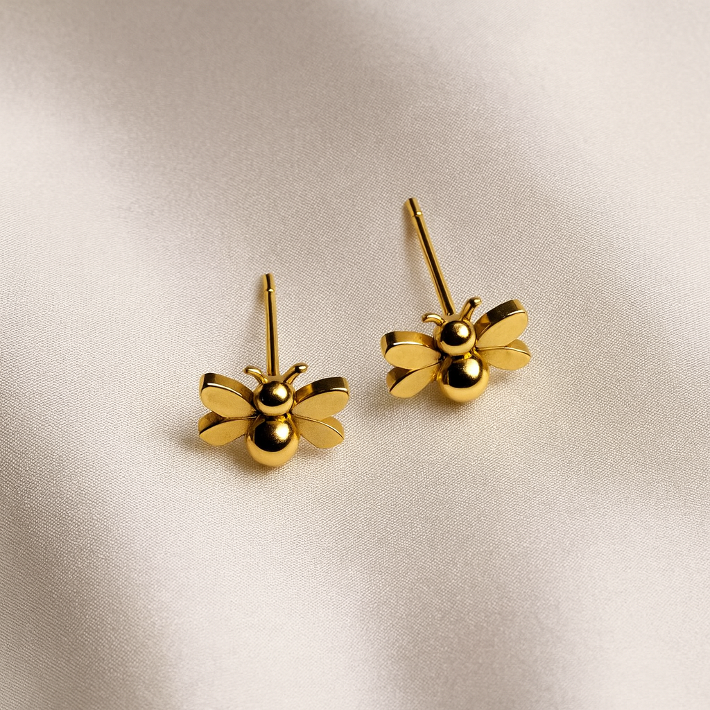 Cute Bee Stud Earrings